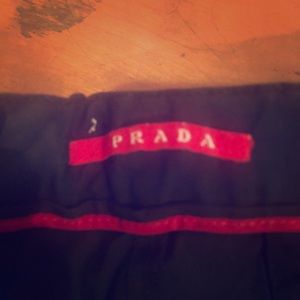 Prada Black Shorts Size Italian 50 Flat Front